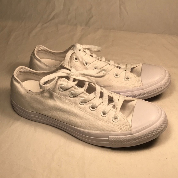 converse all star low white canvas womens